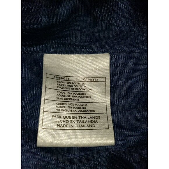 Men's NIKE Short Sleeve Top Navy Blue XXL Polyester Casual Fits Small - Picture 5 of 7